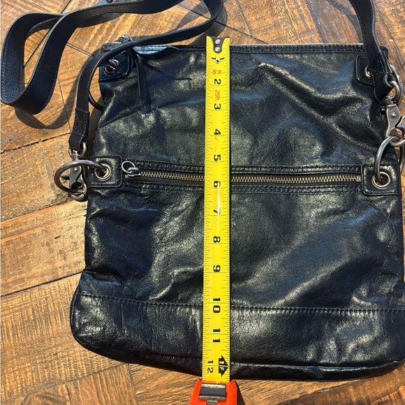 The Sak vintage black leather bag with floral Interior. Great condition - Picture 12 of 16